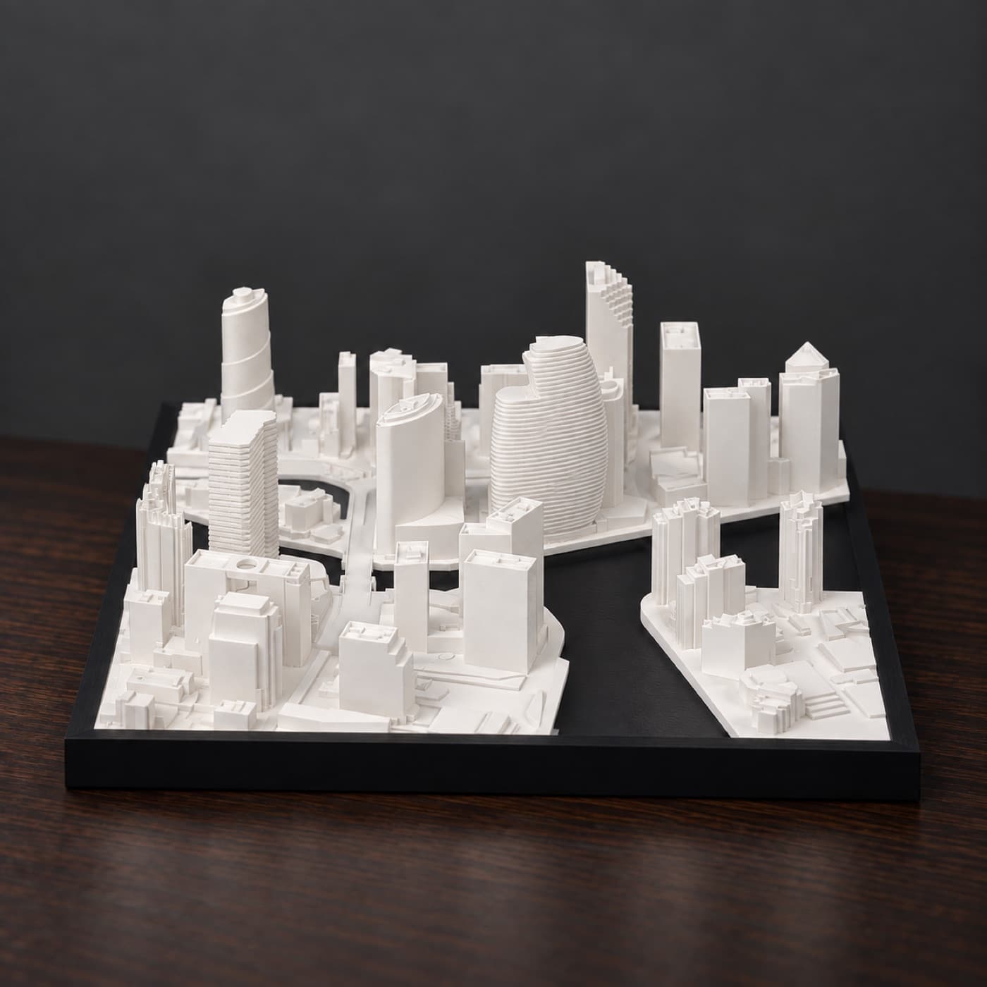 Miami Skyline Lamp unlit, in daylight